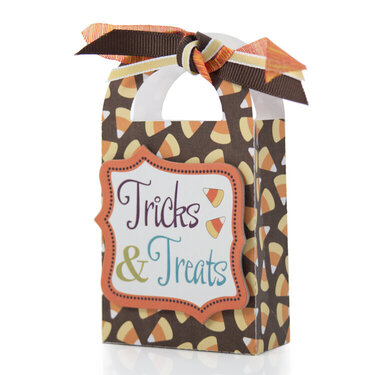 Candy Corn Tricks and Treats bag - Monster Mash from Imaginisce