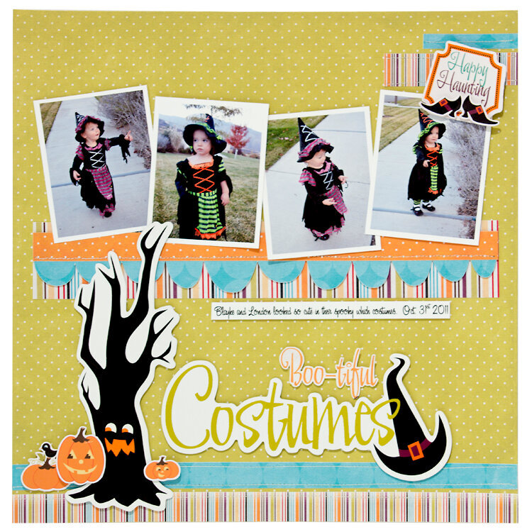 Boo-tiful Costumes layout from Monster Mash!