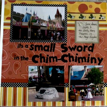 Its a Small Sword in the Chim-chiminy