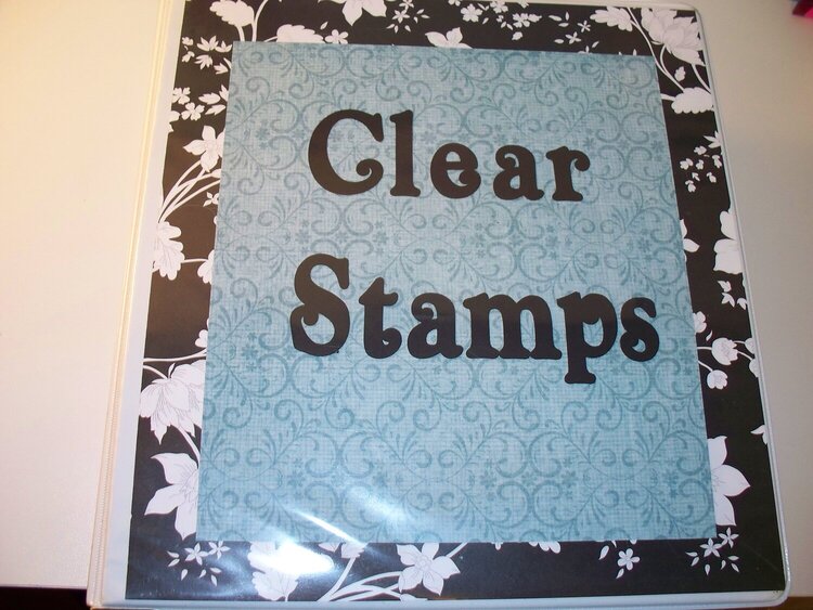 Front Cover of Clear Stamp Binder