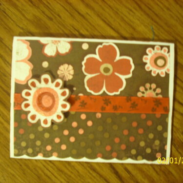 Brown &amp; Flower Card