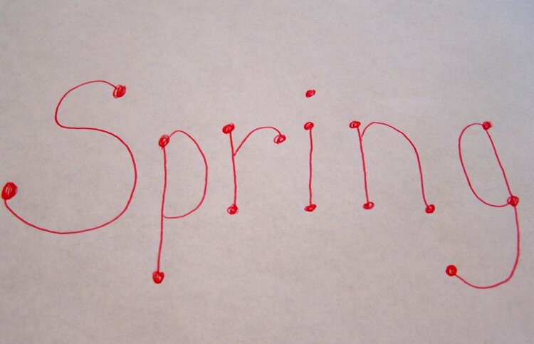 4. Spell the Word &quot;SPRING&quot; {10 pts.} Extra