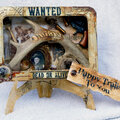 "Wanted" Western Altered Tin