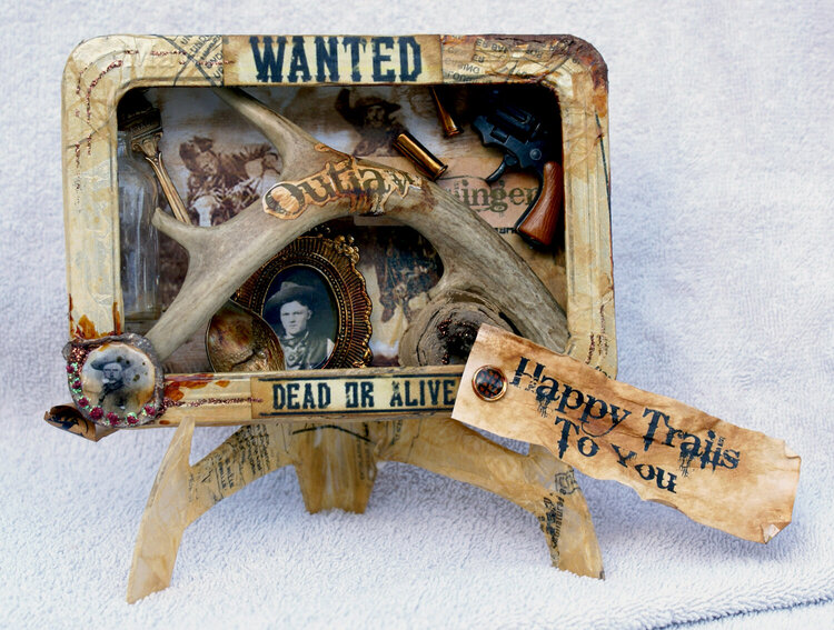 &quot;Wanted&quot; Western Altered Tin
