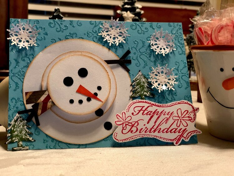 Happy Birthday Snowman