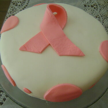 breast cancer cake.