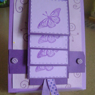 butterfly waterfall card