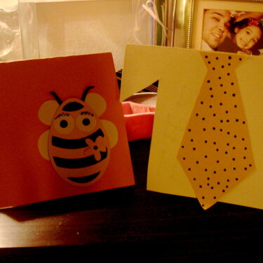 My almost 3 yr old&#039;s cards ;-b