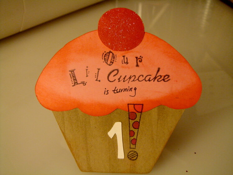 Cupcake invite