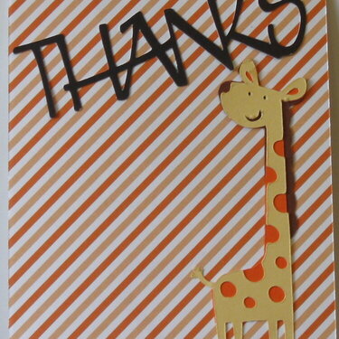 Giraffe thank you
