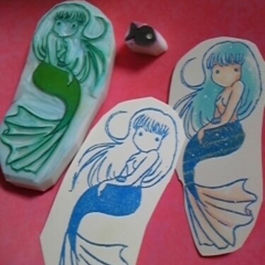 Eraser Stamp [Mermaid]