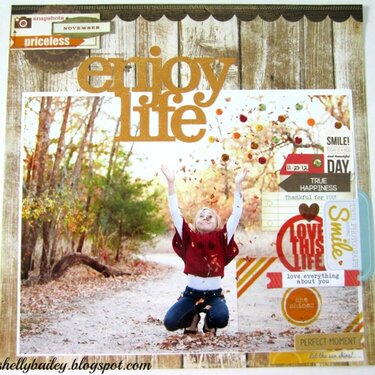 Enjoy Life Layout - Chic Tags