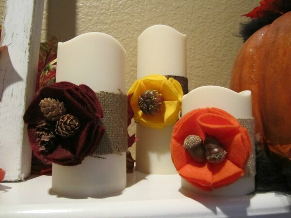 Fall Candle Rings