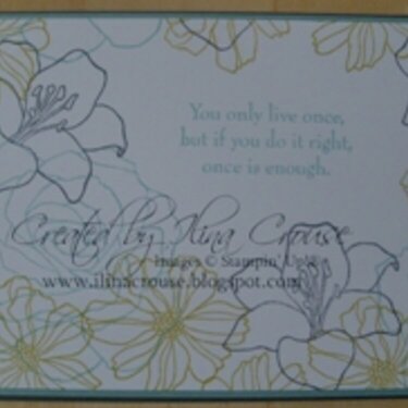 Fifth Avenue floral card