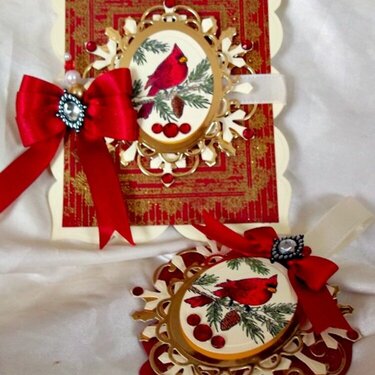 Christmas card and Ornament set
