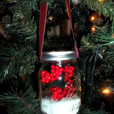 Canning jar ornaments