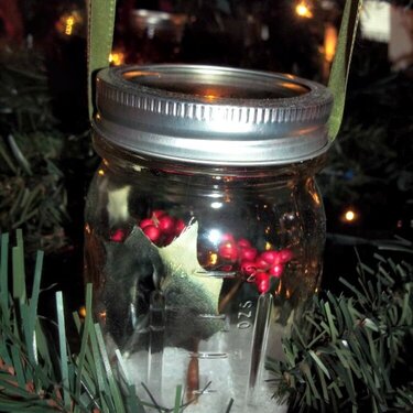 Canning jar ornament