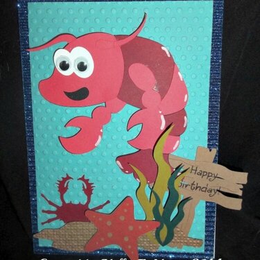 Lobster card for grandson