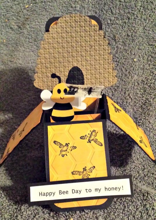 Happy Bee Day to My Honey Box Card