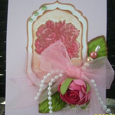 Peony card