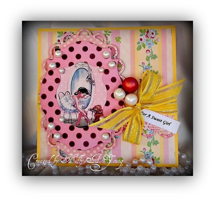 Dancing Girl birthday card