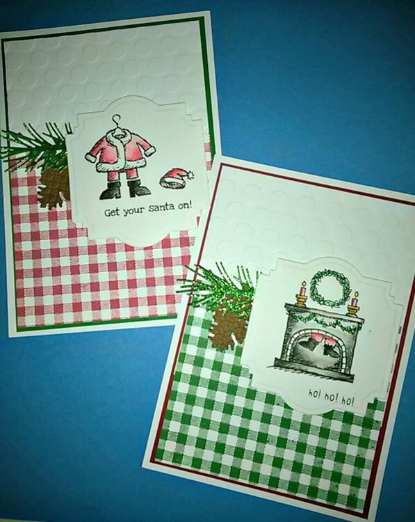 Christmas in July cards for my grandsons