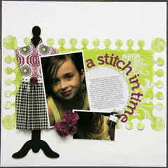 A stitch in time - ** My Scrapbook Nook March Ki**