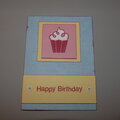 "Happy Birthday Cupcake" Card 1