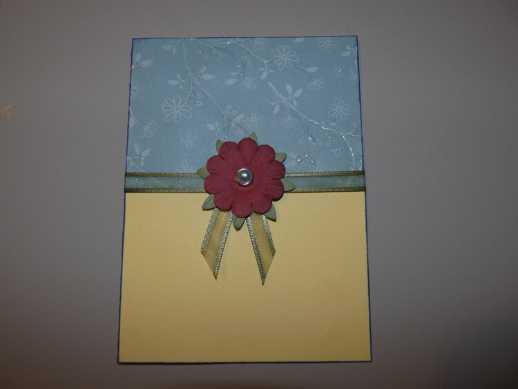 &quot;Textured Flower&quot; Card