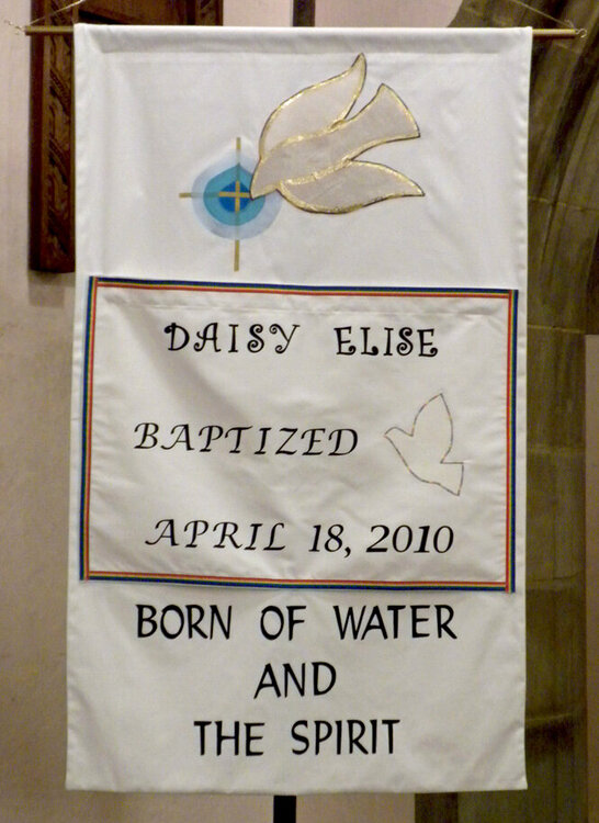 Baptism banner