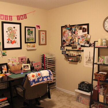 my office/scraproom/arts &amp; crafts room