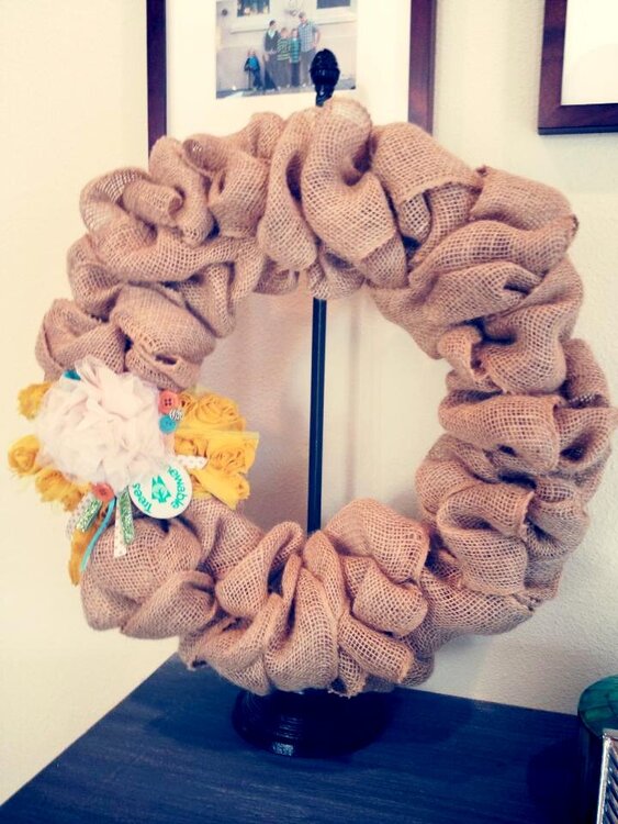 burlap wreath