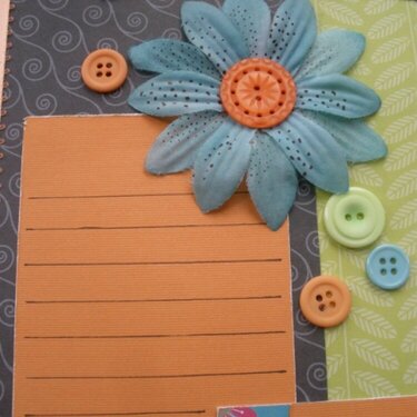 Close Up Of Flower &amp; Button Grouping