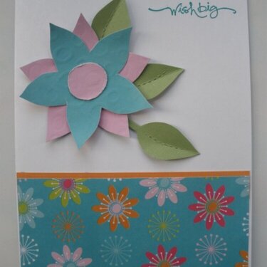 Lively Flowers Birthday Card
