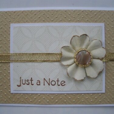 Just a Note Button Card