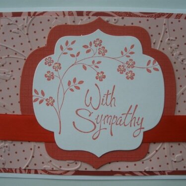 Red Sympathy Card