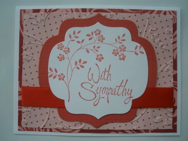 Red Sympathy Card