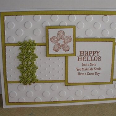 Happy Hellos in Green