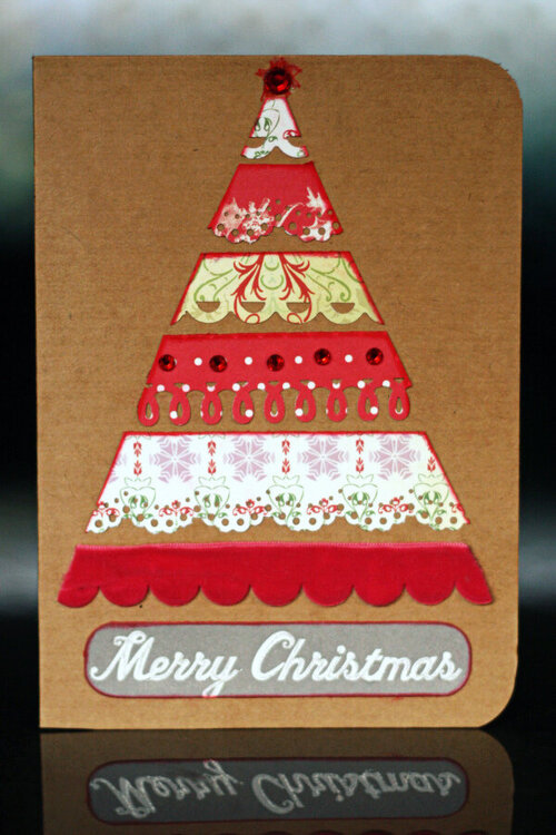 Tree Shaped holiday card