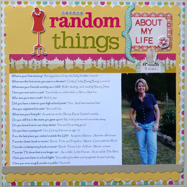 Twenty Random Things (About My Life)