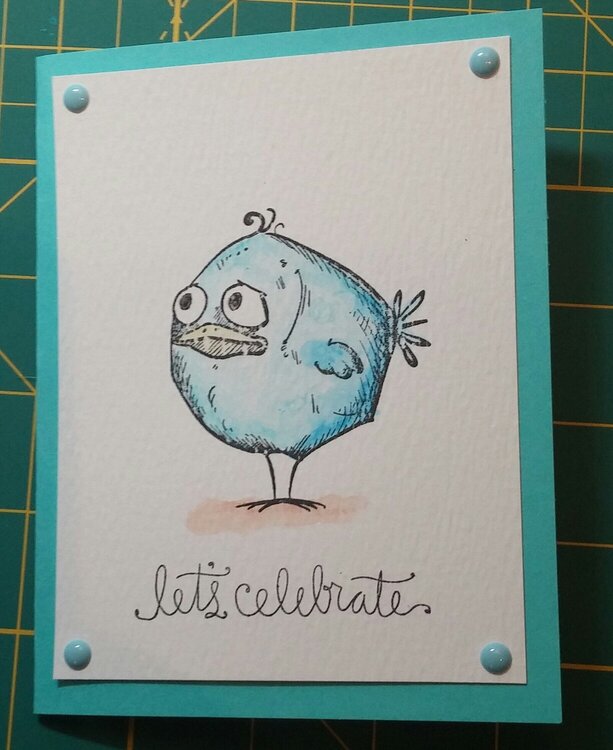 First watercolor card