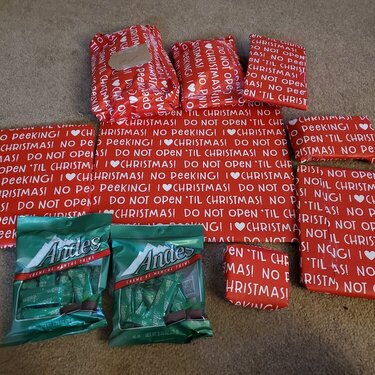 Secret Santa wrapped gifts for my pal