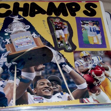 College Scrapbook p14, Champs