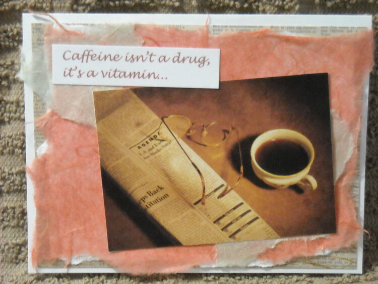 Caffeine isn&#039;t a drug, it&#039;s a vitamin...