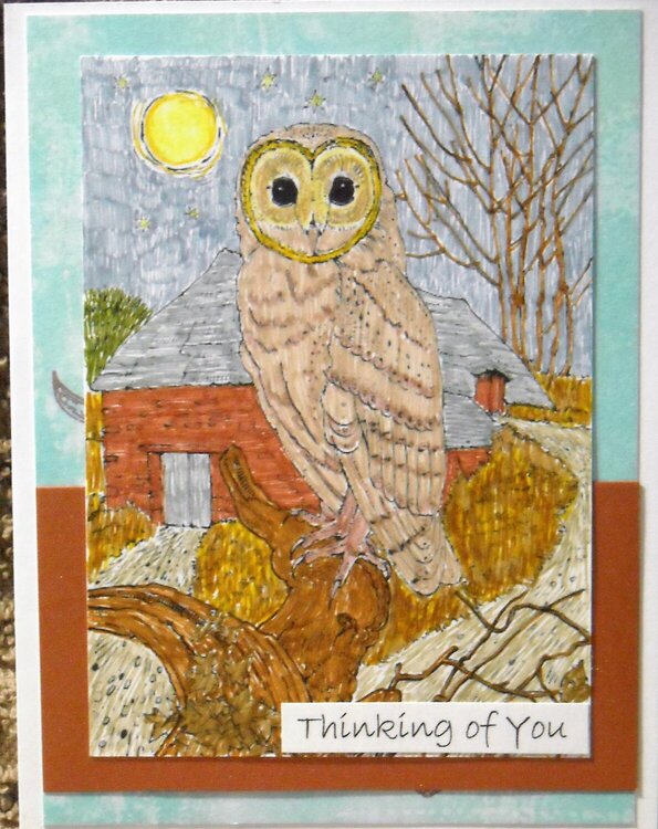 Thinking of You Owl