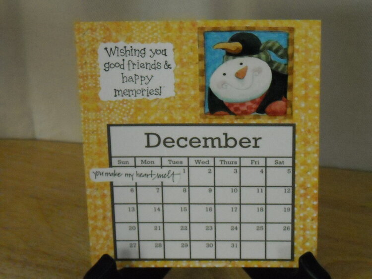 Desk Calendar December