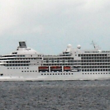 Cruise Ship Leaving Bar Harbor