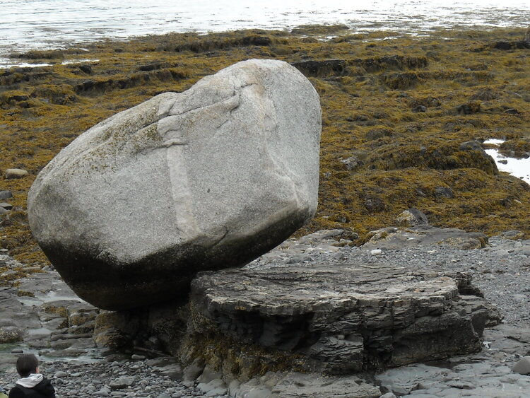 Balancing Rock along the Shore Path