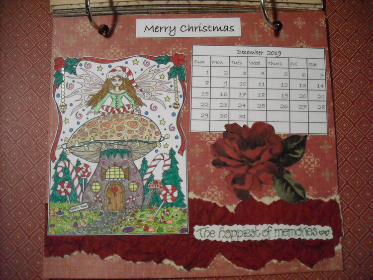 Mushroom House Calendar (December)