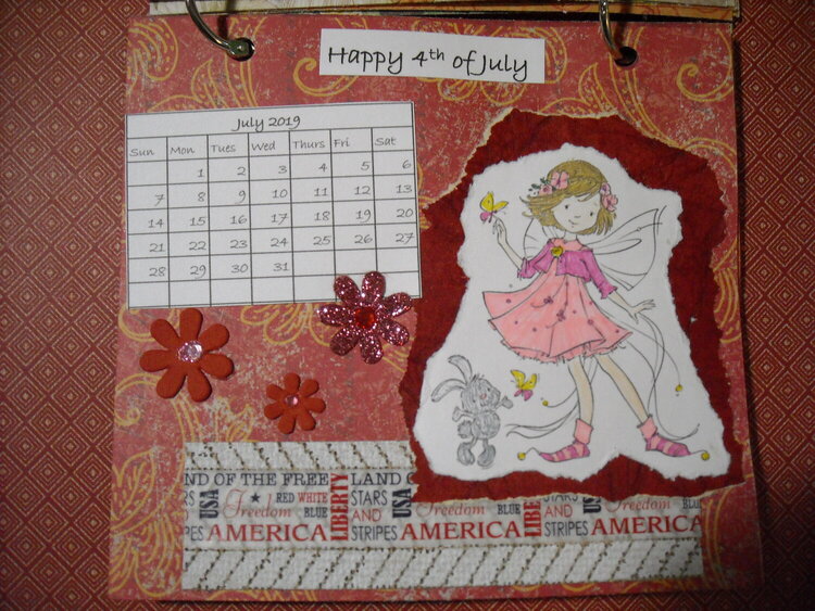 2019 Fairy Calendar (July)